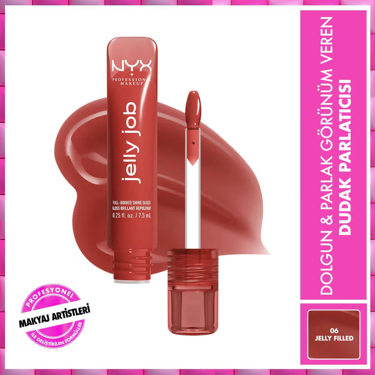 Nyx Professional Makeup Jelly Job Dudak Parlatıcısı Jelly Filled