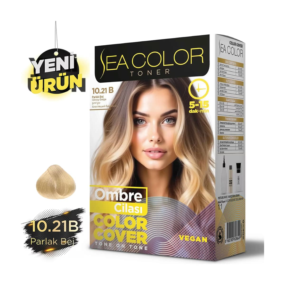 Sea Color Toner Ombre Cilası 10.21B Parlak Bej - Gratis