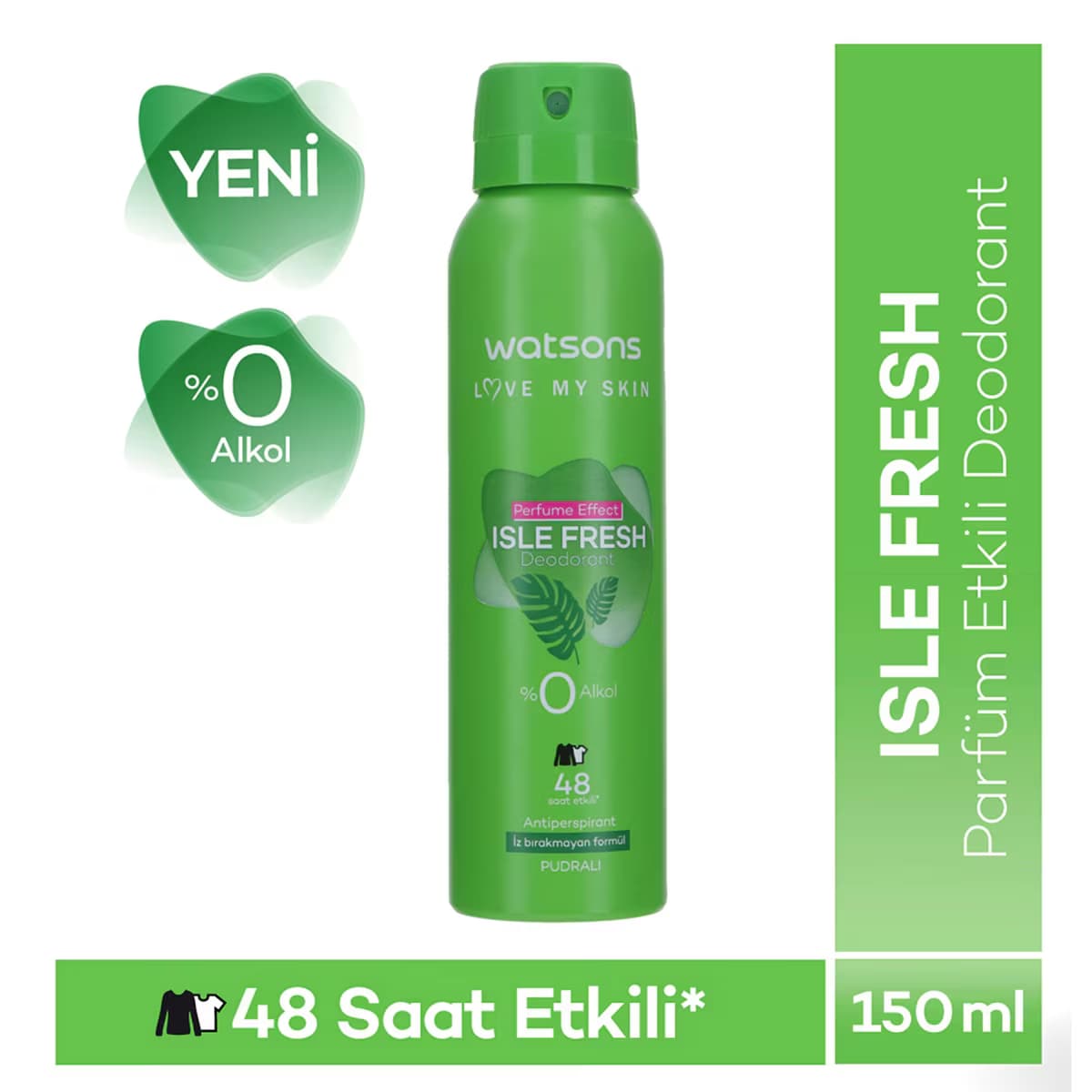 Watsons Isle Fresh Deodorant Sprey Pudralı 150 ml
