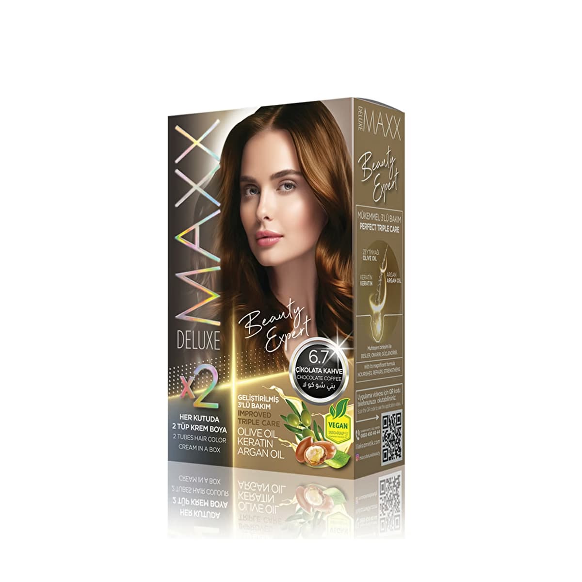 Maxx Deluxe Saç Boyası 6.7 Çikolata Kahve - Gratis