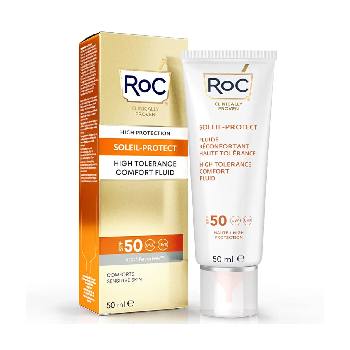 Roc Kırışık Karşıtı Rahatlatıcı Likit Güneş Kremi SPF50 50 ml - Gratis