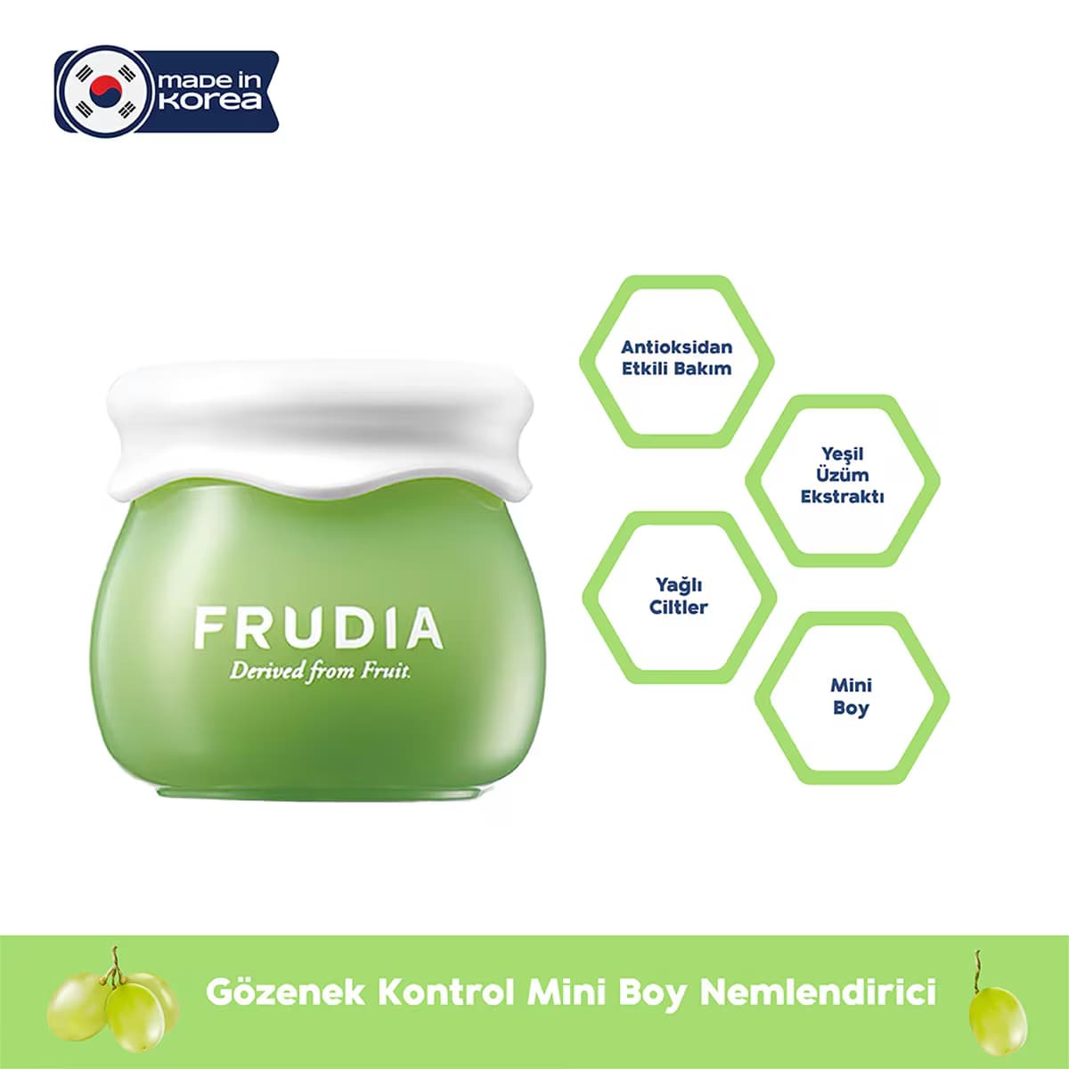 Frudia Green Grape Gözenek Kontrol Mini Krem 10 g