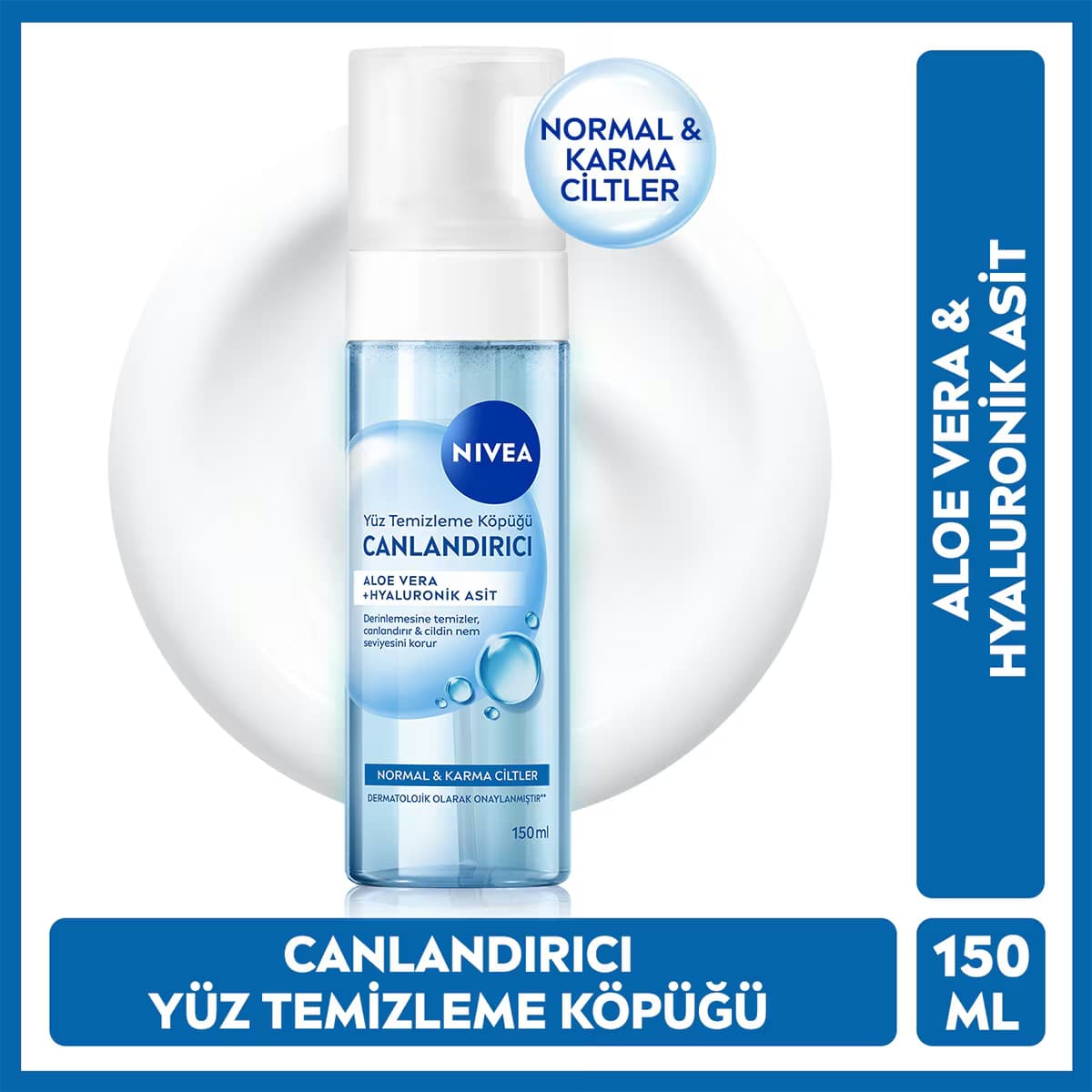 Nivea Canlandırıcı Yüz Temizleme Köpüğü Karma ve Normal Cilt 150 ml