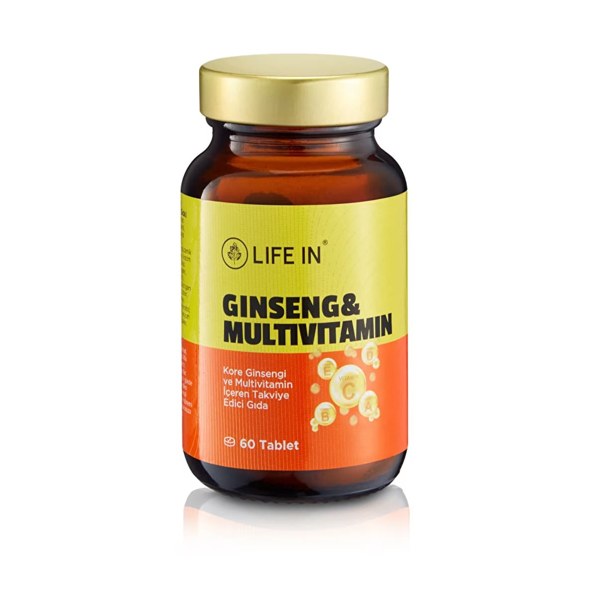 Life In Ginseng & Multivitamin Kore Ginsengi İçeren Takviye Edici Gıda 60 Tablet - Gratis