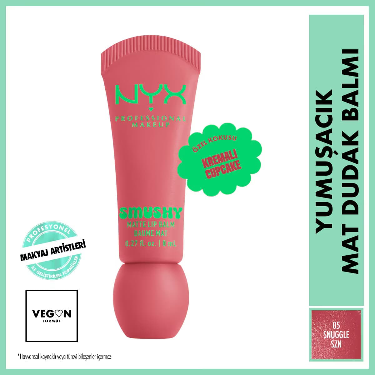 Nyx Professional Makeup Soft Matte Smushy Dudak Balmı Snuggle Szn 05
