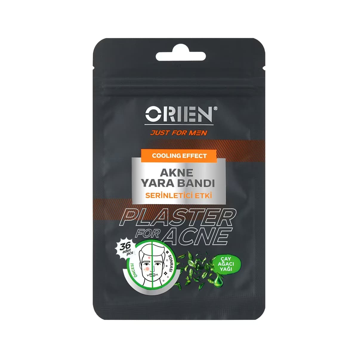 Orien Erkek Serinletici Etkili Akne Yara Bandı 36'lı - Gratis