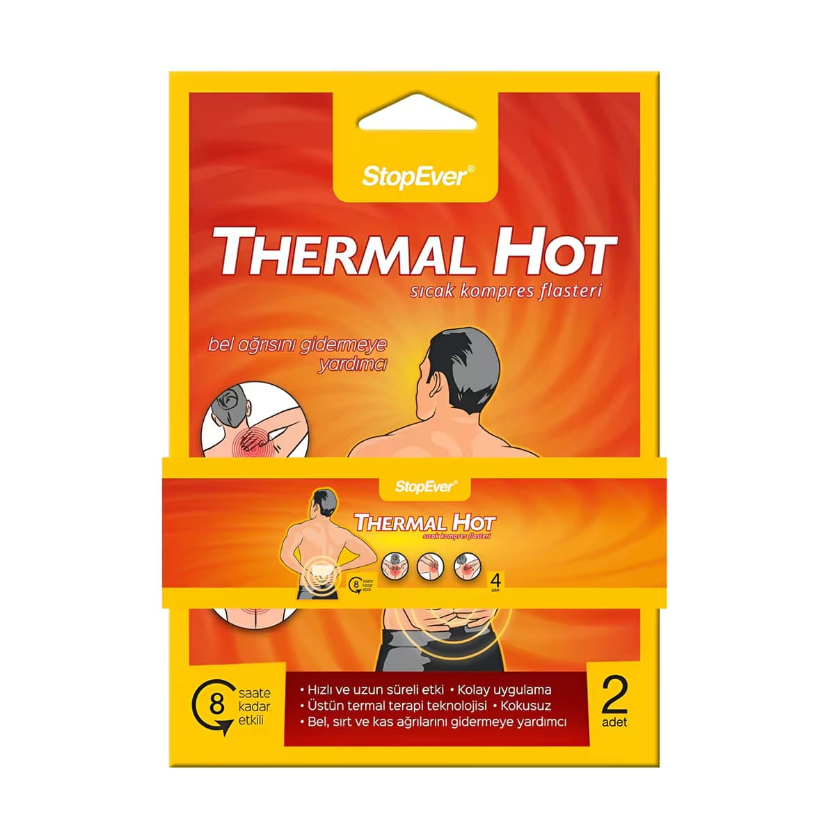 Stop Ever Thermal Sıcak Terapi Plasteri 4 Adet