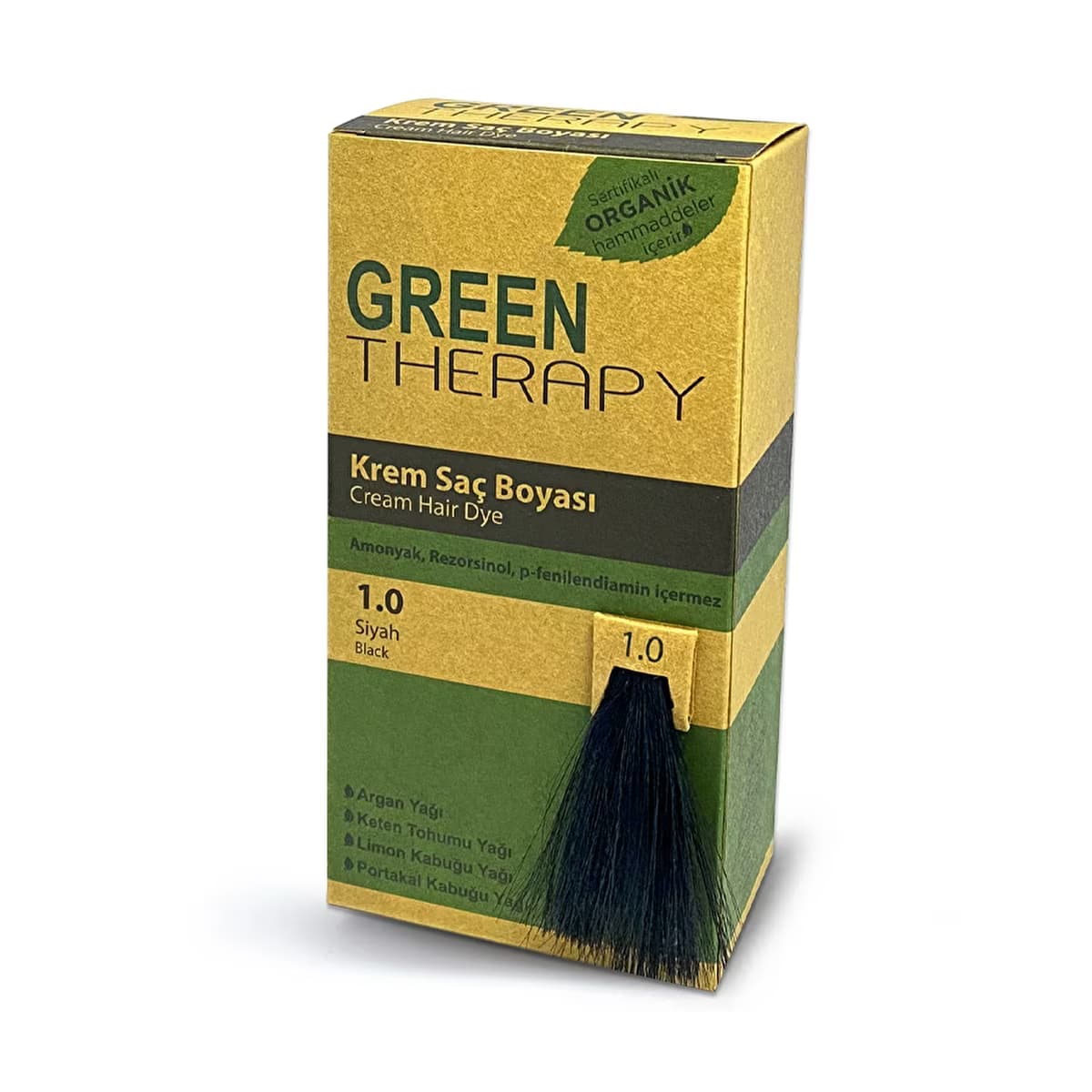 Green Therapy Krem Saç Boyası 1.0 Siyah - Gratis