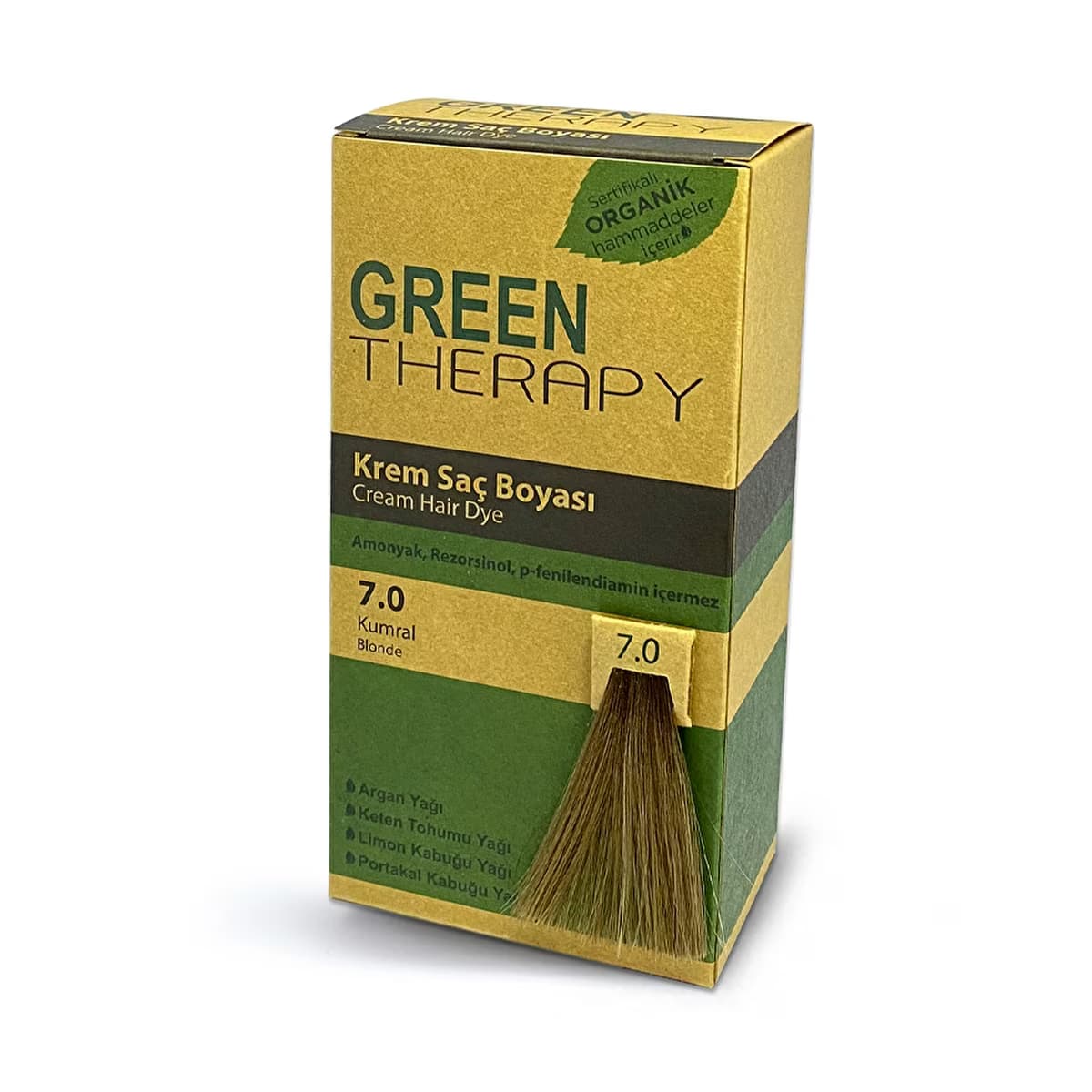 Green Therapy Krem Saç Boyası 7.0 Kumral - Gratis