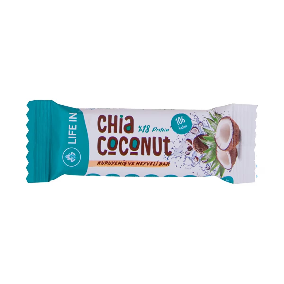 Life In Çiya Tohumu Hindistan Cevizli Kuruyemiş ve Meyve Barı 28 gr - Gratis