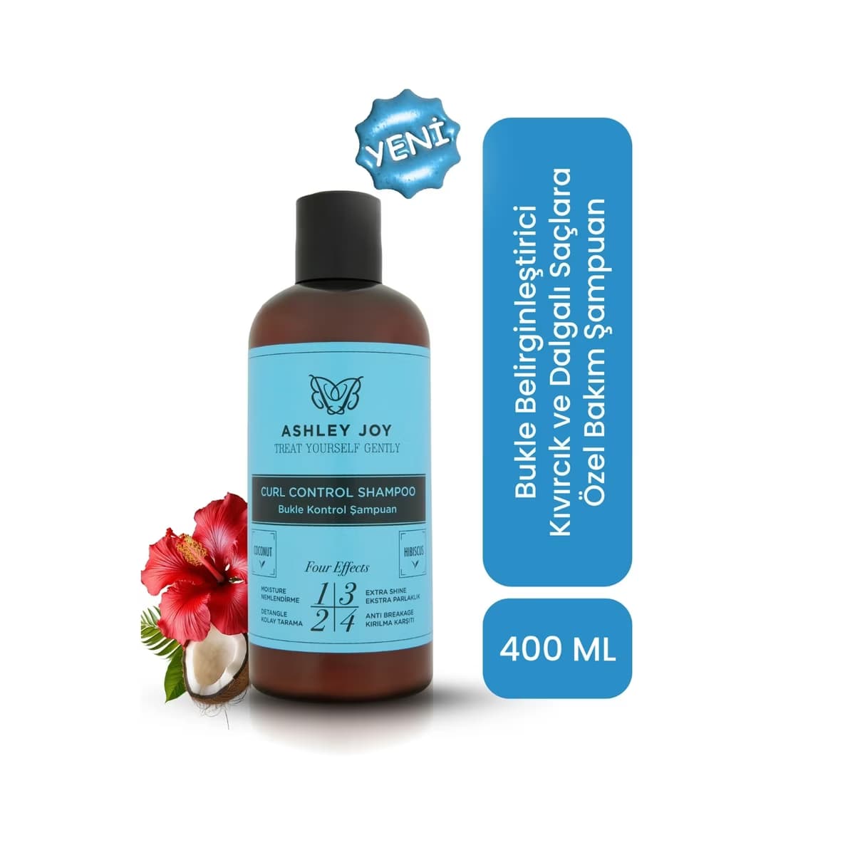 Ashley Joy Bukle Belirginleştirici Kıvırcık ve Dalgalı Saçlara Özel Şampuan 400 ml - Gratis