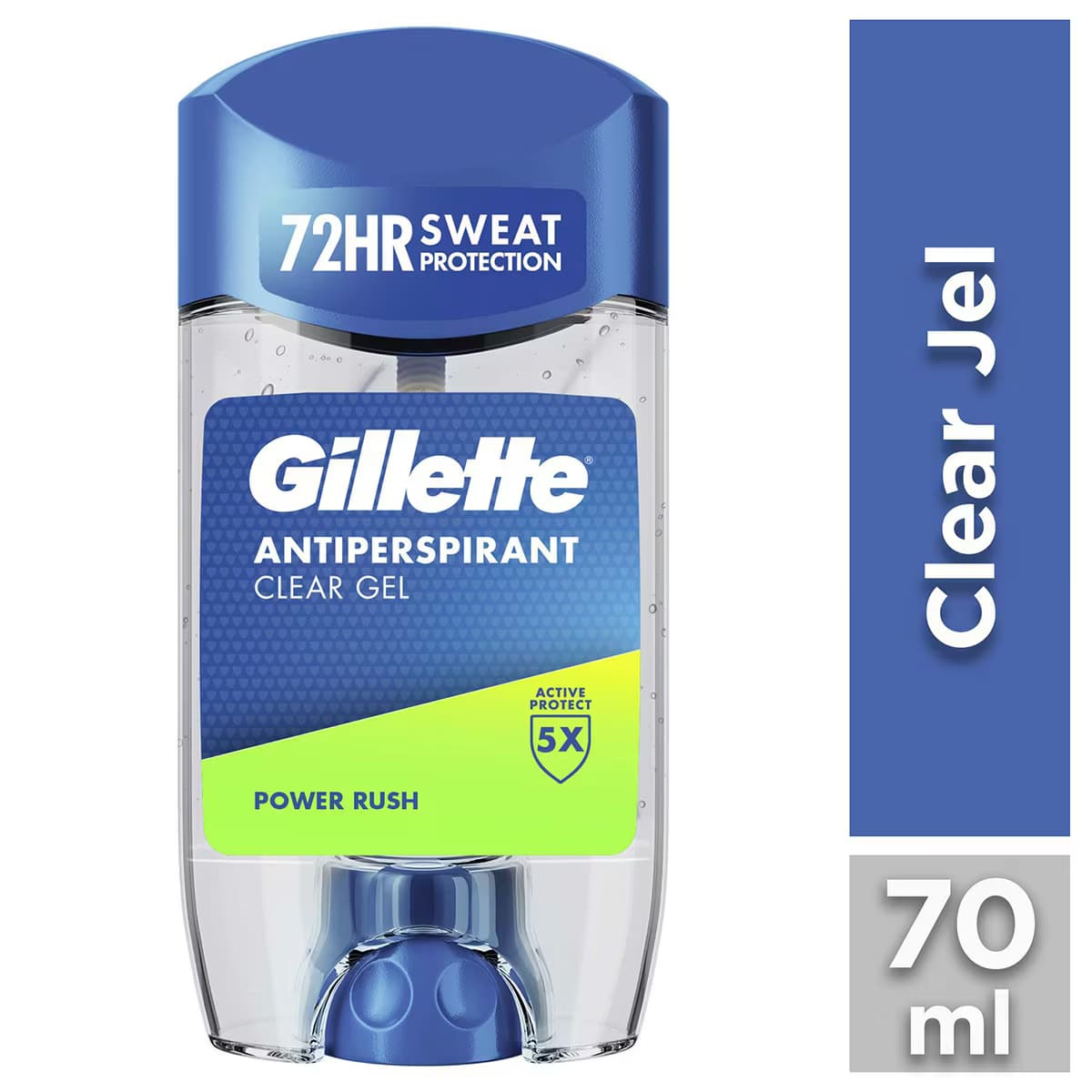 Gillette Clear Jel Power Rush Antiperspirant Deodorant 70 ml