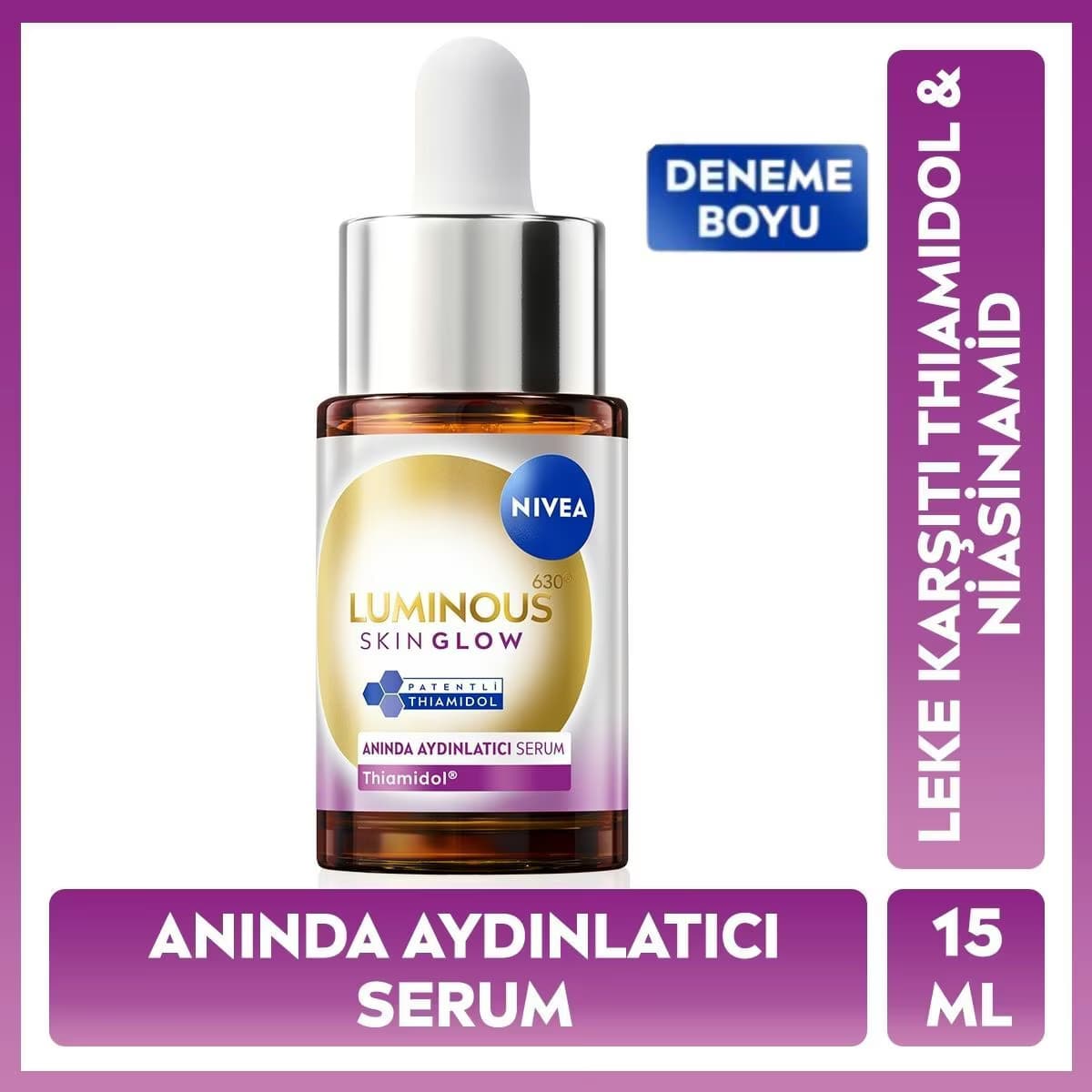 Nivea Luminous630 Skin Glow Anında Aydınlatıcı Serum 15 ml