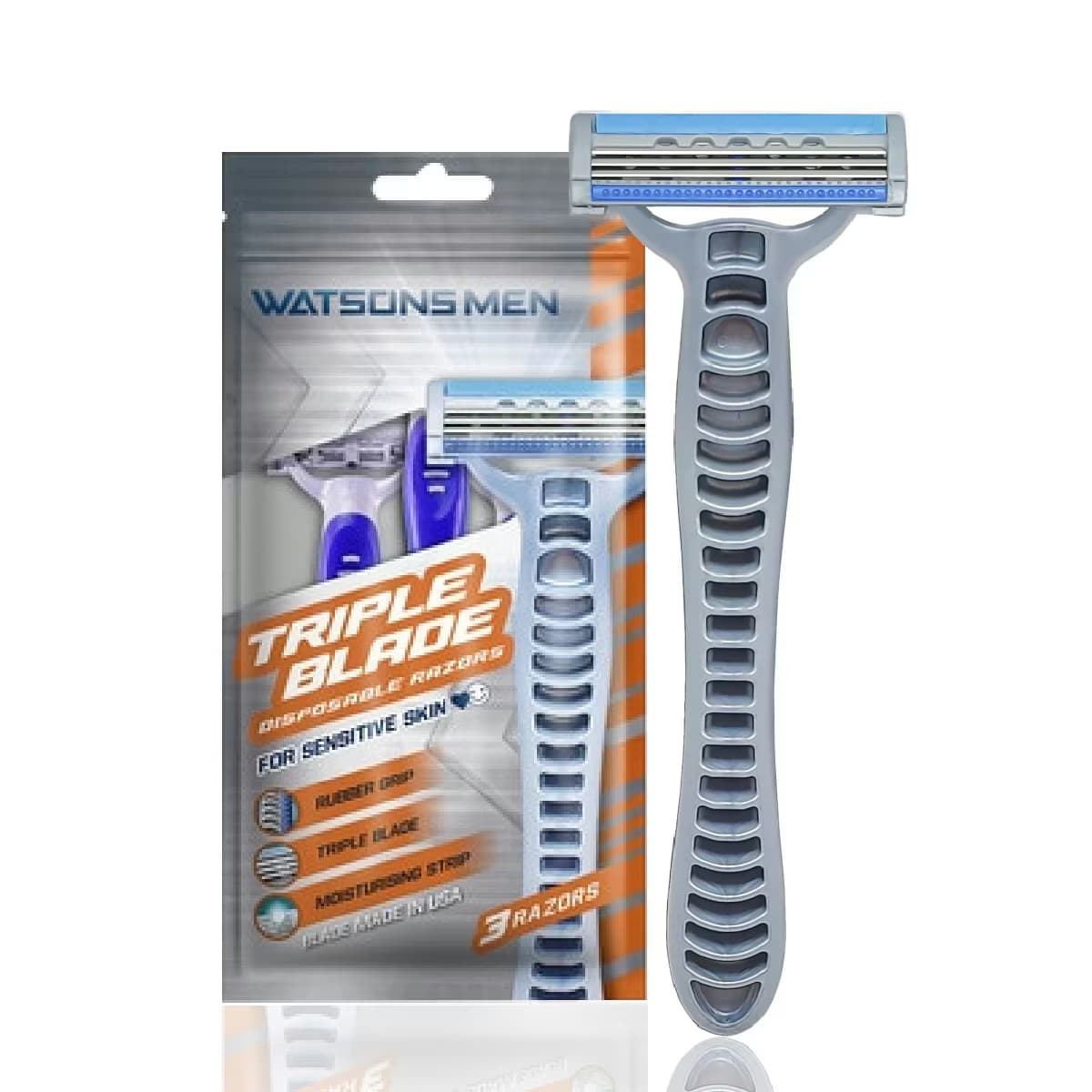 Watsons Men 3 Bıçaklı Kullan At Tıraş Bıçağı 3 Adet