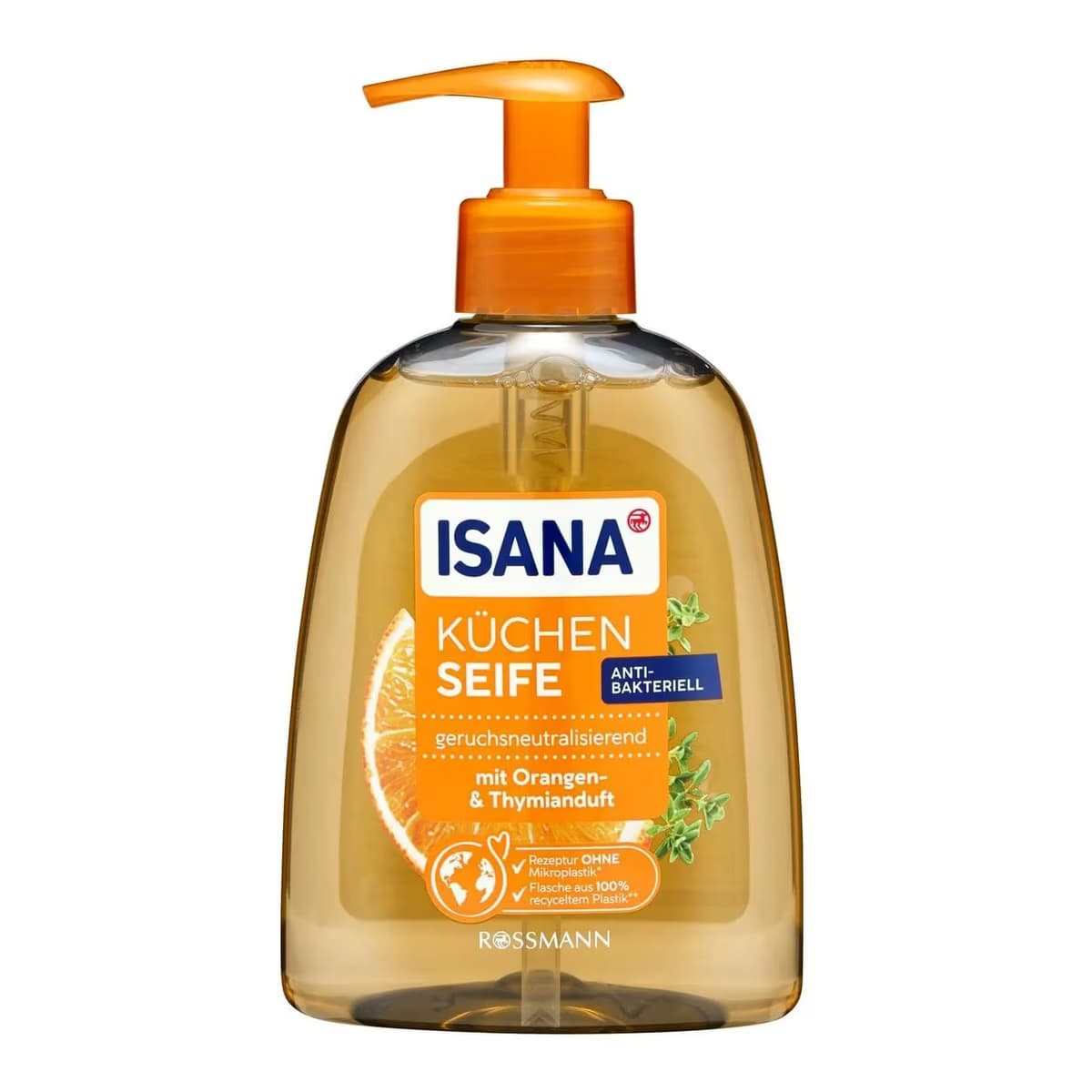 Isana Sıvı Mutfak Sabunu Portakal Yağlı, Narenciye ve Kekik Kokulu 300 ml