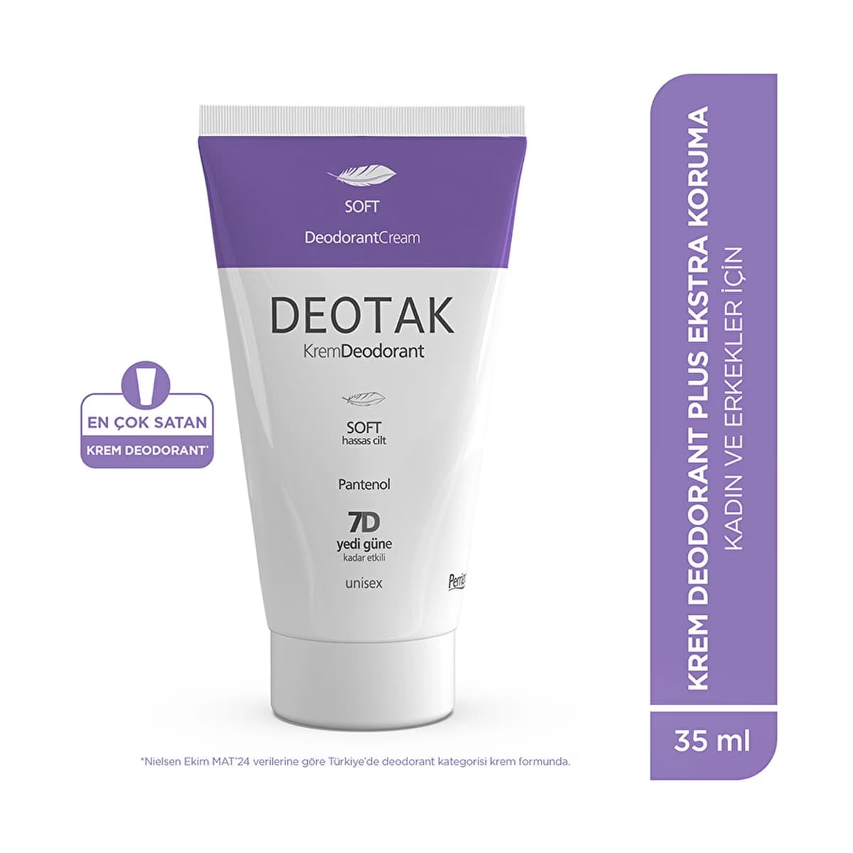 Deotak Unisex Krem Deodorant Soft 35 ml - Gratis