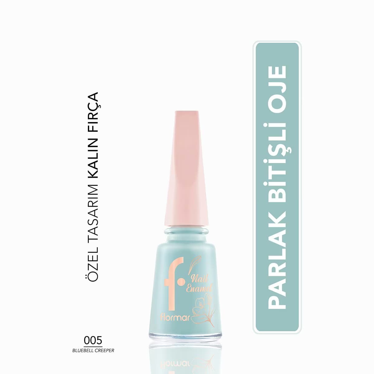 Flormar Blossom Yüksek Pigmentli & Parlak Bitişli Kalın Fırçalı Oje No: 005 Blbll Creepr