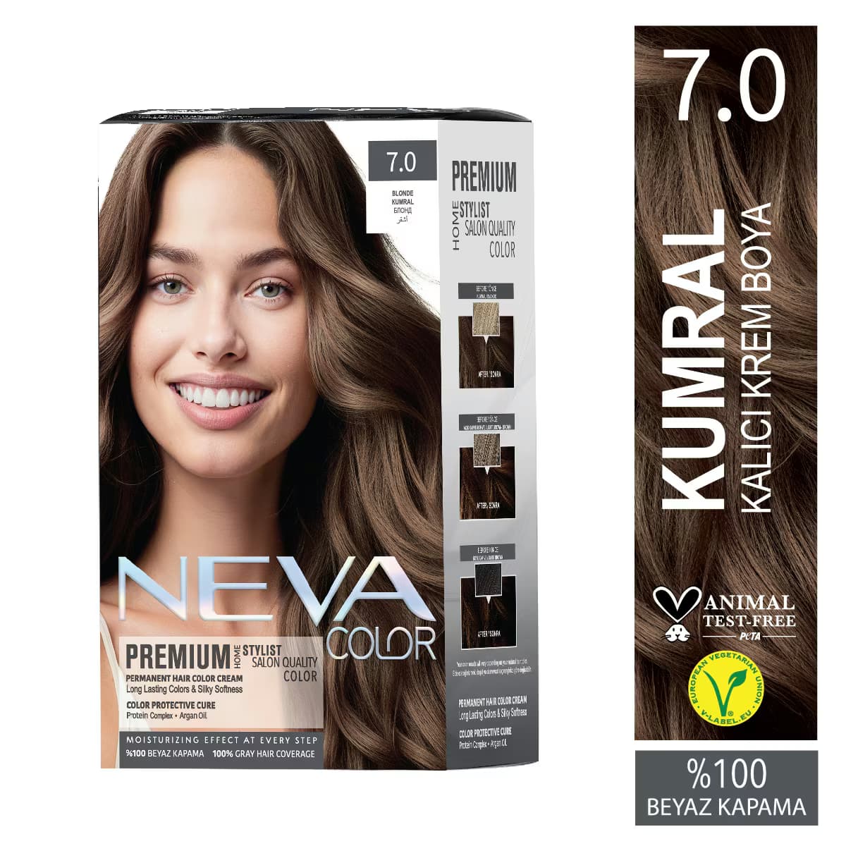 Neva Color Premium Saç Boyası Sarı 7.0