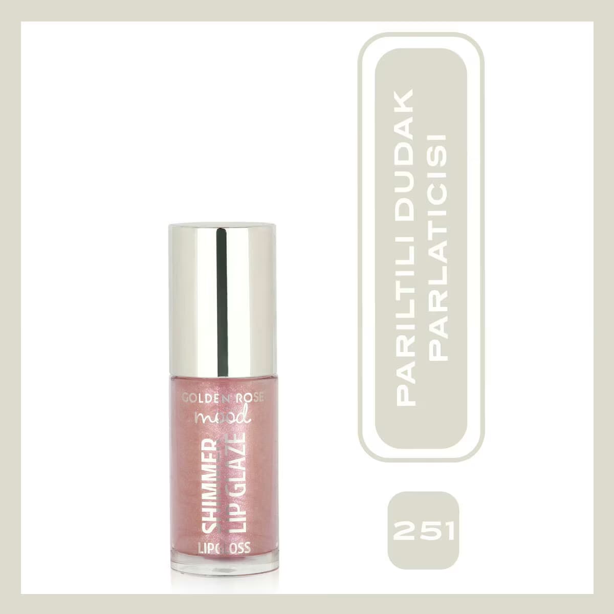 Golden Rose Mood Shimmer Dudak Parlatıcısı No: 251 Bubble Pink
