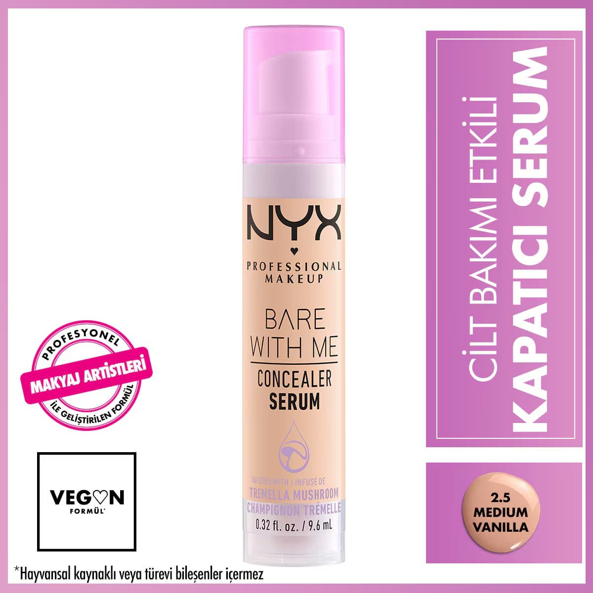 Nyx Professional Makeup Bare With Me Conceal and Calm Serum No: 15