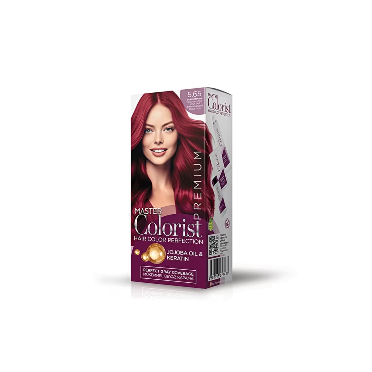 Master Colorist Premium Krem Saç Boyası 5.65 Çilek Kırmızı - Gratis