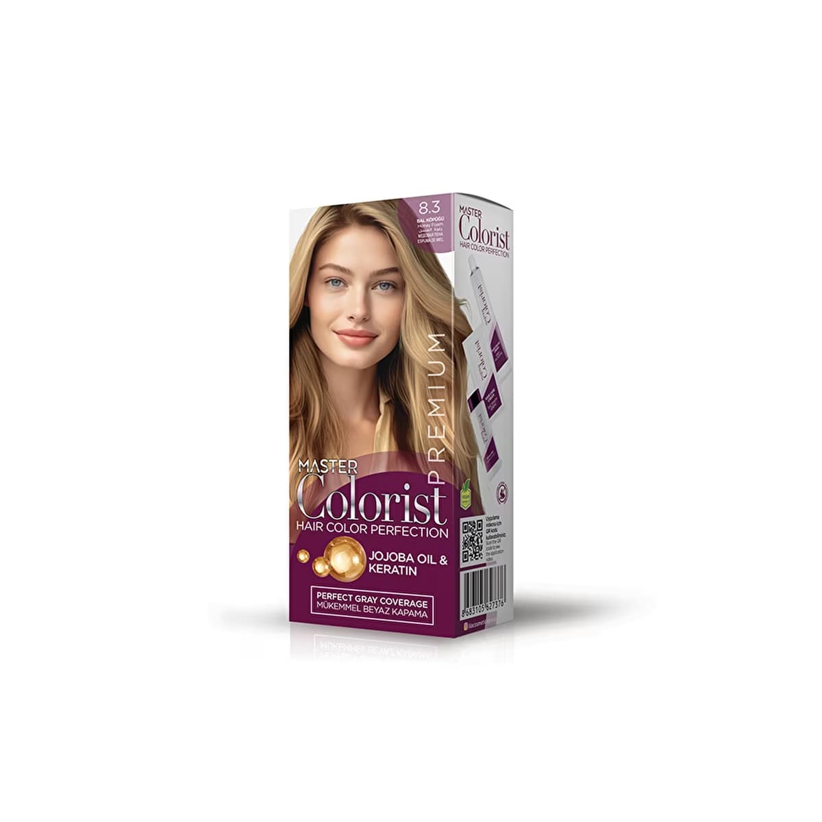 Master Colorist Premium Krem Saç Boyası 8.3 Bal Köpüğü - Gratis
