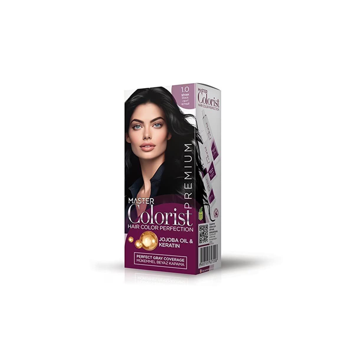 Master Colorist Premium Krem Saç Boyası 1.0 Siyah - Gratis