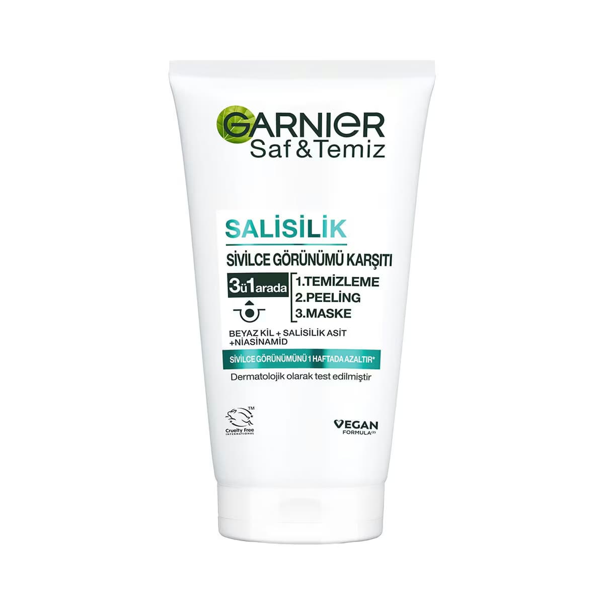 Garnier Saf & Temiz Yağlanma ve Pürüzlere Karşı 3'ü 1 Arada 150 ml