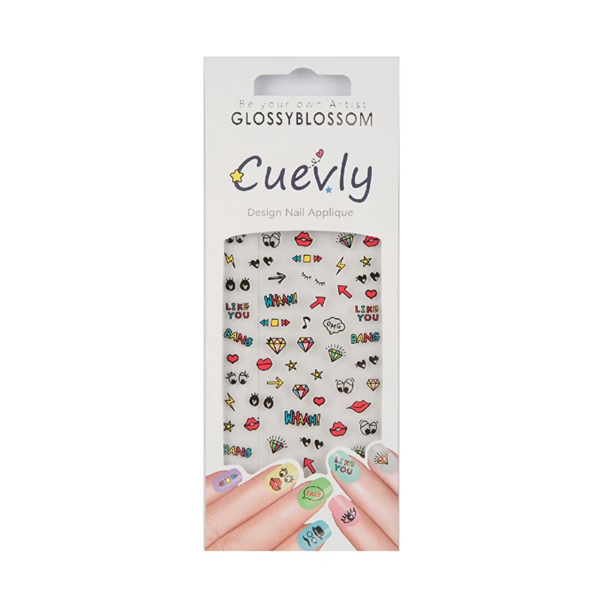 Glossy Blossom Tırnak Süsleme Sticker Cuevly-966760 - Gratis