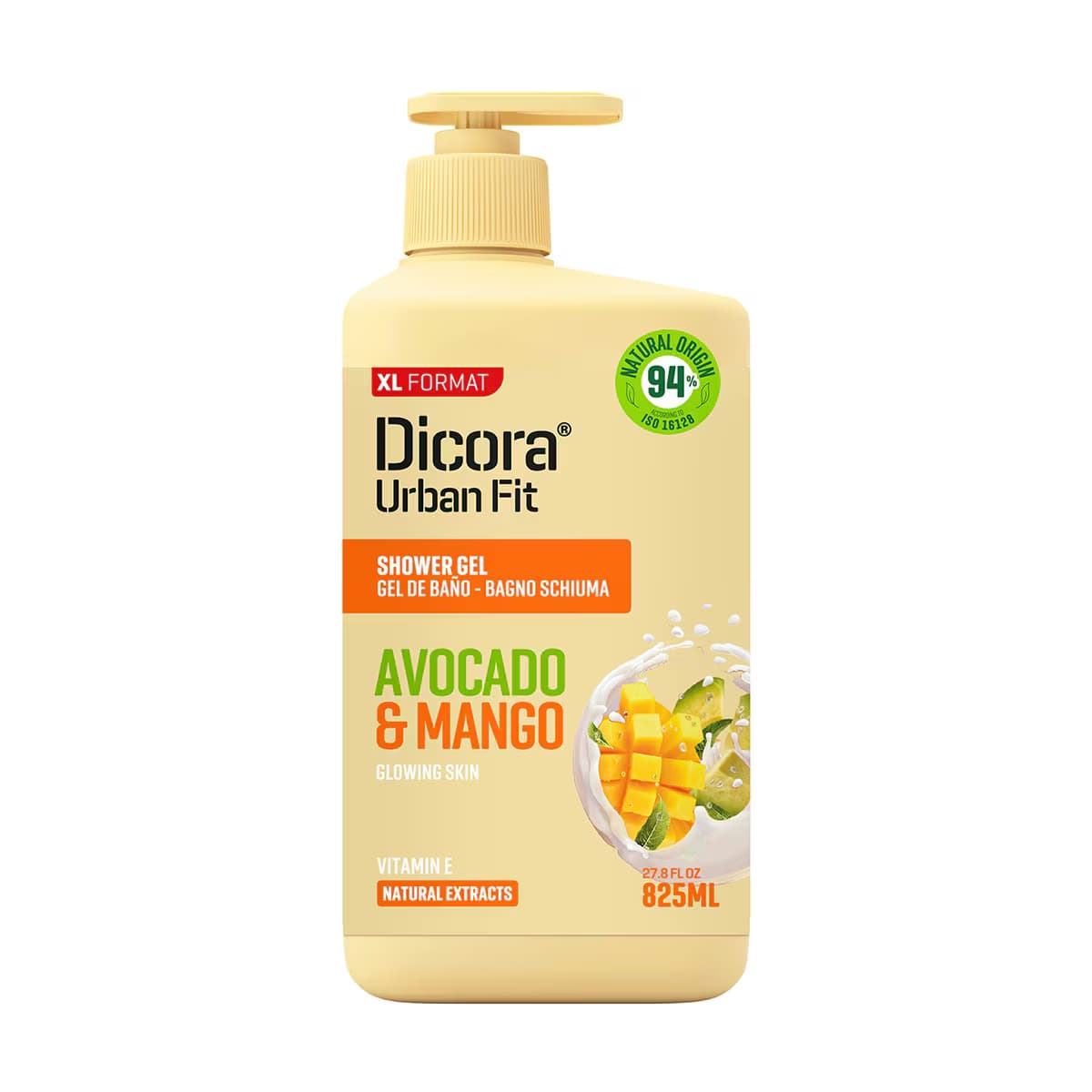 Dicora Urban Fit Duş Jeli Vitamin E Mango ve Avokado 825 ml