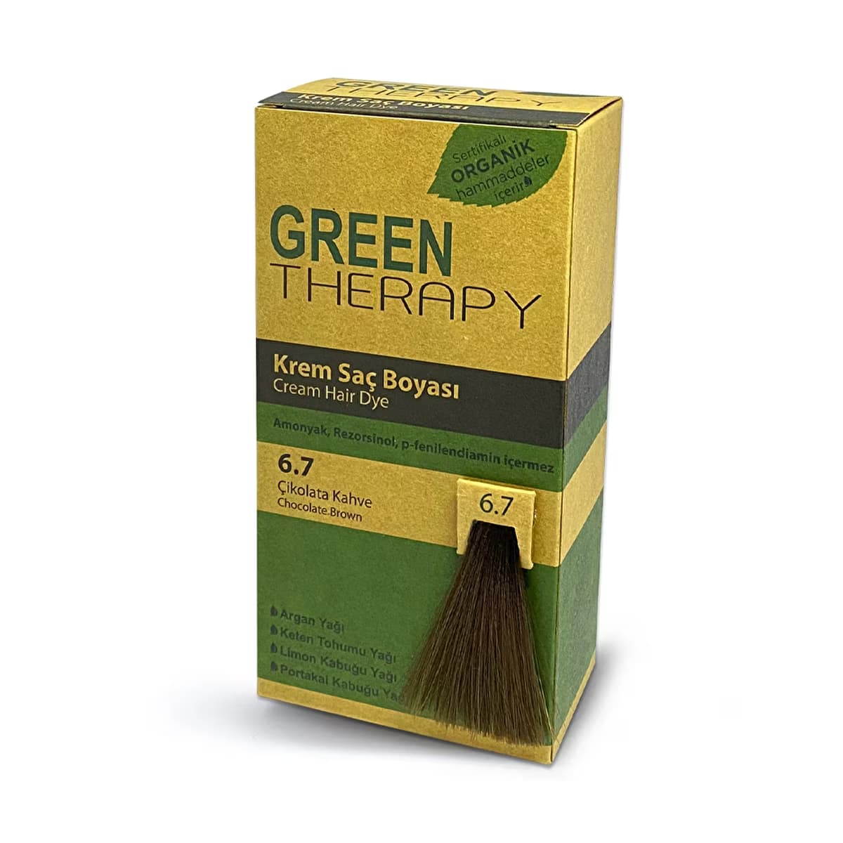 Green Therapy Krem Saç Boyası 6.7 Çikolata Kahve - Gratis