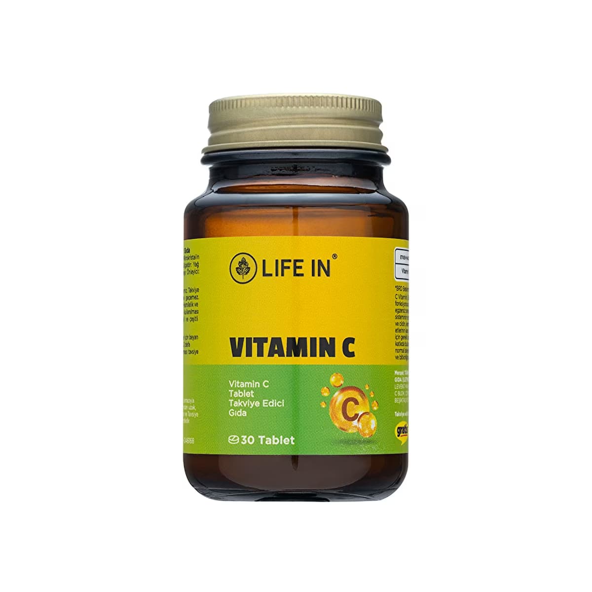 Life In Vitamin C İçeren Takviye Edici Gıda 30 Tablet - Gratis