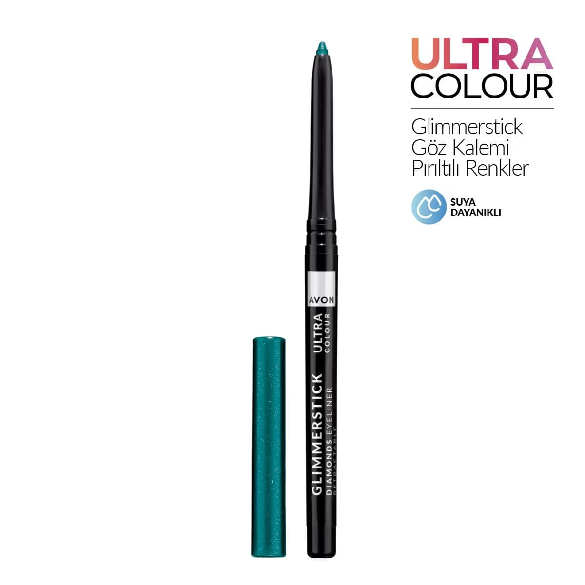 Avon Glimmerstick Asansörlü Göz Kalem Teal Sparkle