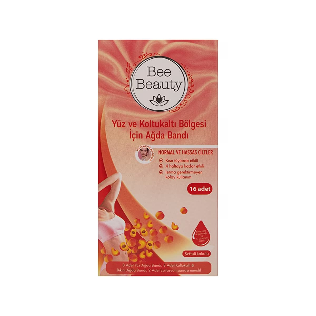 Bee Beauty Yüz ve Koltuk Altı İçin Ağda Bandı 16'lı - Gratis