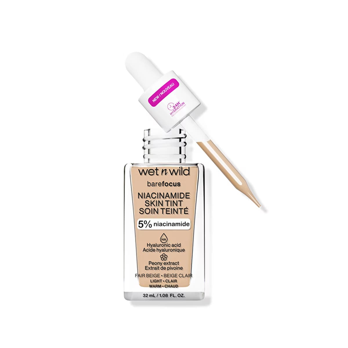 wet n wild Niacinamide Skin Tint Fondöten Fair Beige - Gratis