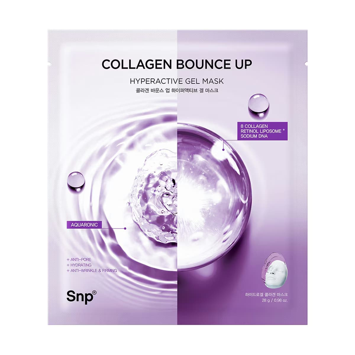 SNP Collagen Bounce Up Hyperactive Jel Maske 25 ml