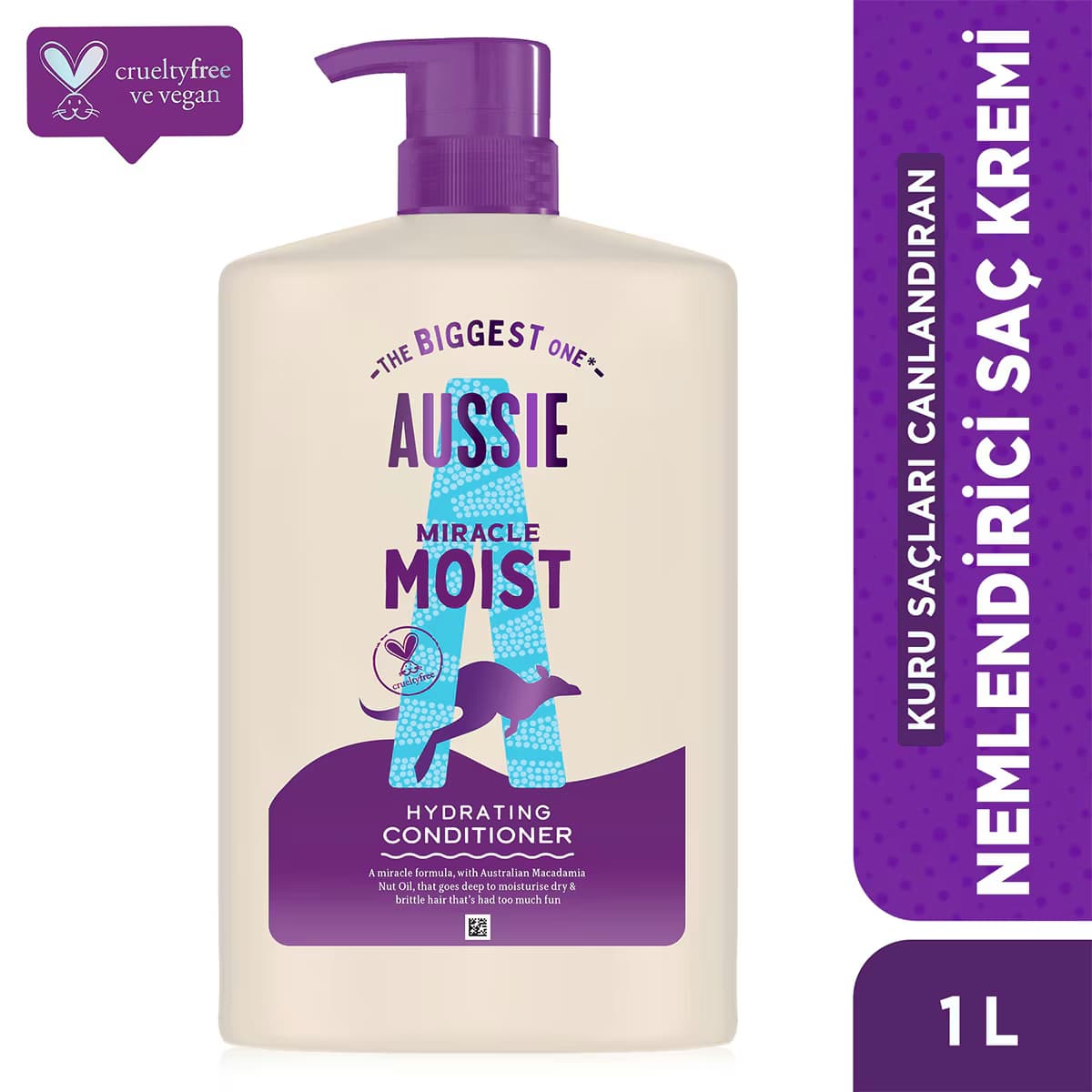 Aussie Miracle Moist Nemlendirici Saç Kremi 1 lt