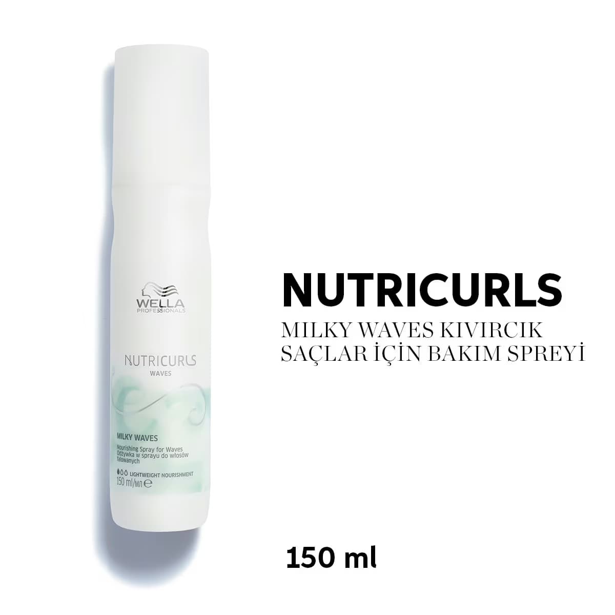 Wella Professionals Nutricurls Milky Waves Besleyici Durulanmayan Bakım Spreyi 150 ml