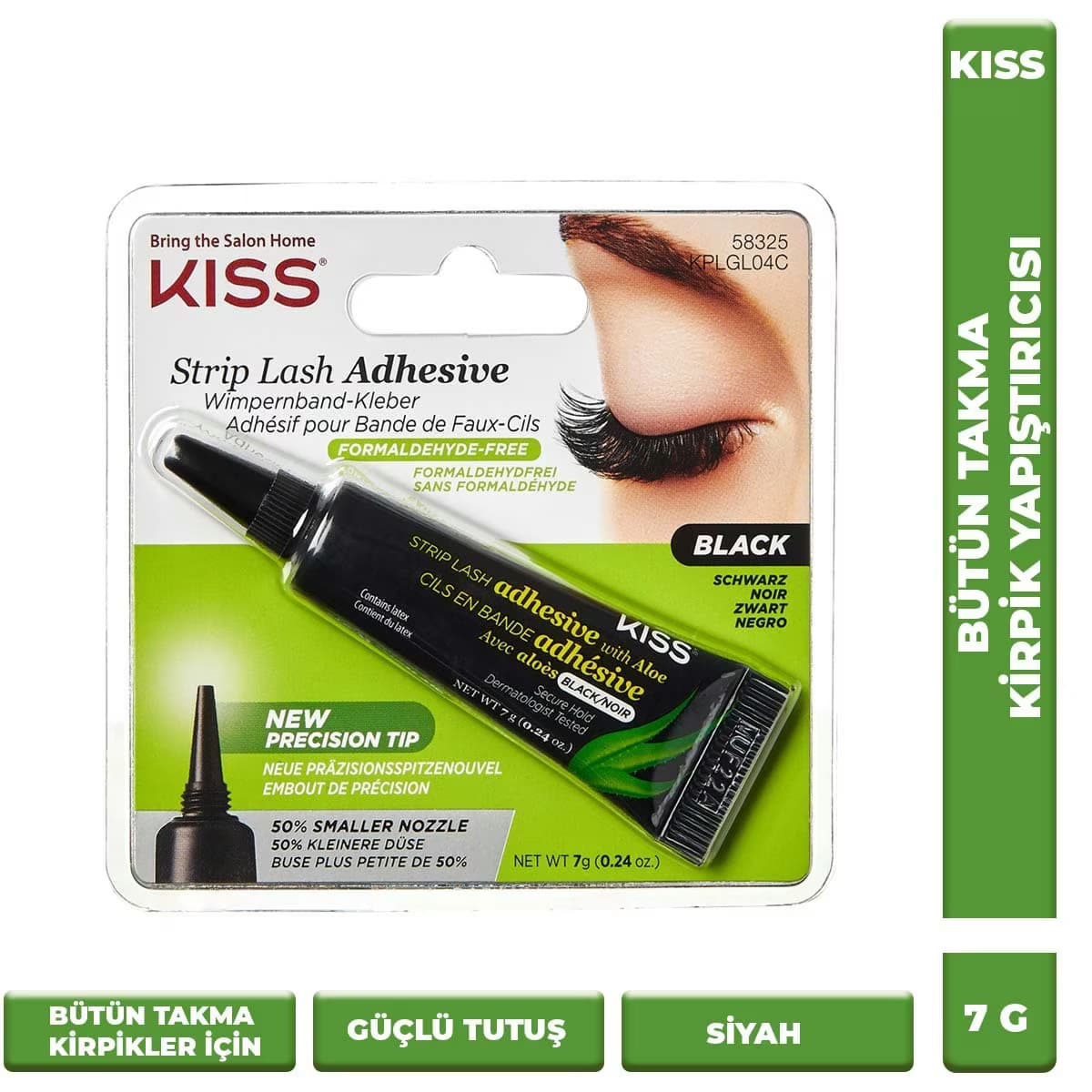 Kiss Strip Lash Adhesive Bütün Takma Kirpik Yapıştırıcısı Siyah