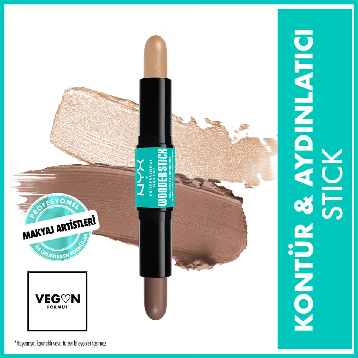 Nyx Professional Makeup Wonder Stick Çift Taraflı Krem Kontür & Aydınlatıcı Stick Fair