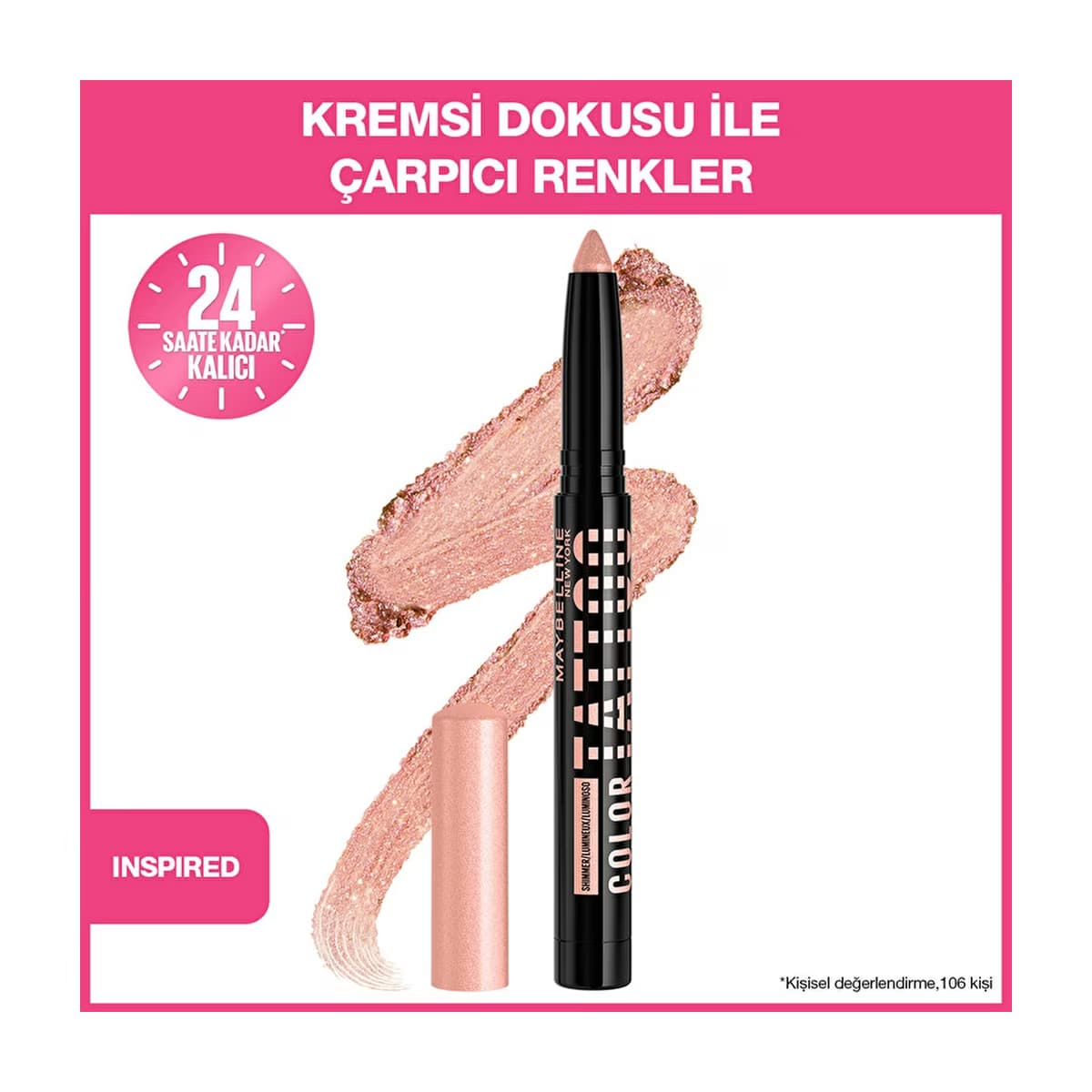 Maybelline New York Color Tattoo Jel Göz Farı Inspired - Gratis