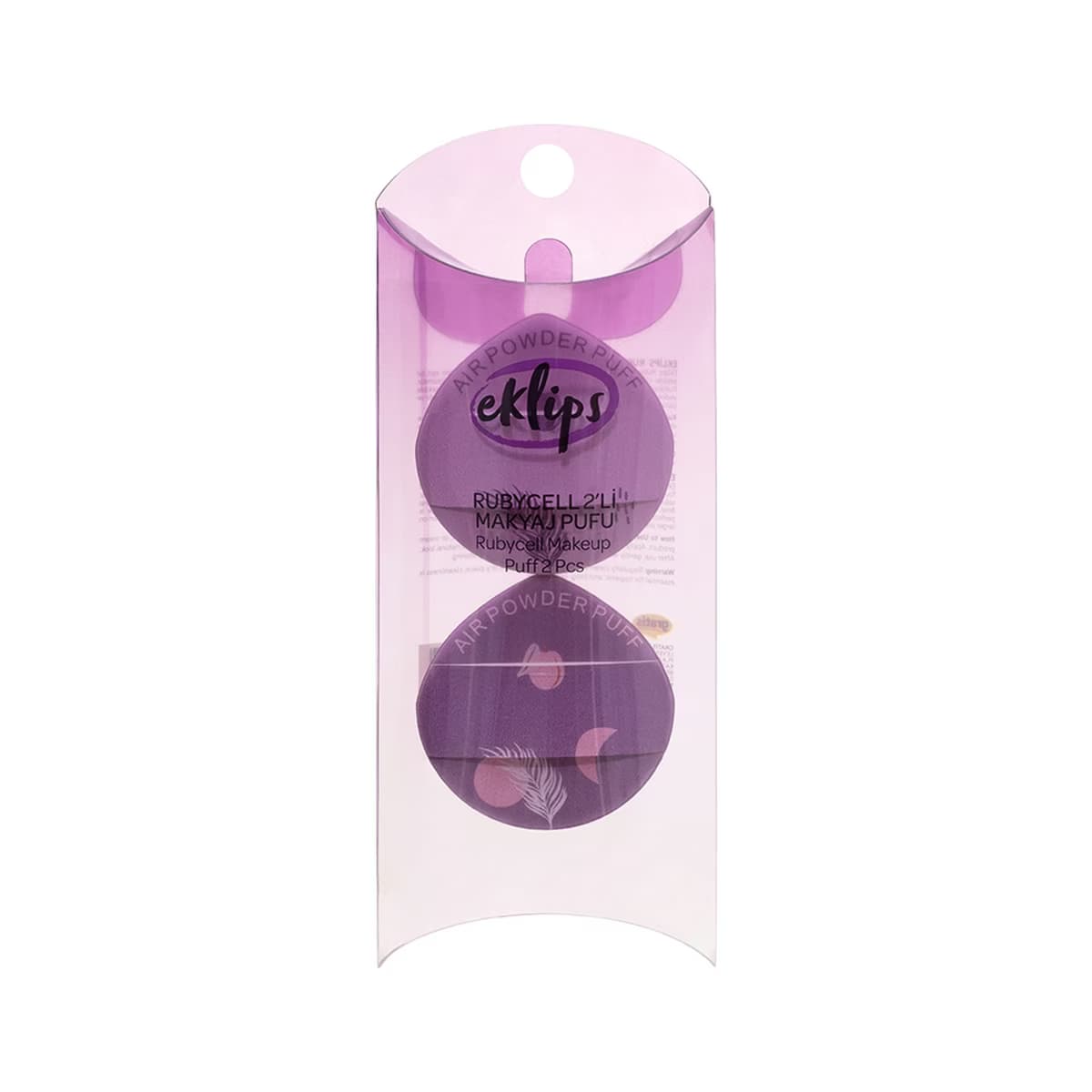Eklips Makyaj Pufu 2'li Küçük Rubycell - Gratis