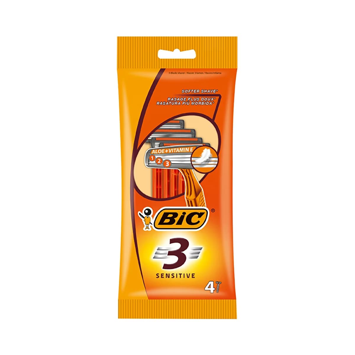Bic 3 Sensitive Kullan-At Tıraş Bıçağı 4'lü - Gratis