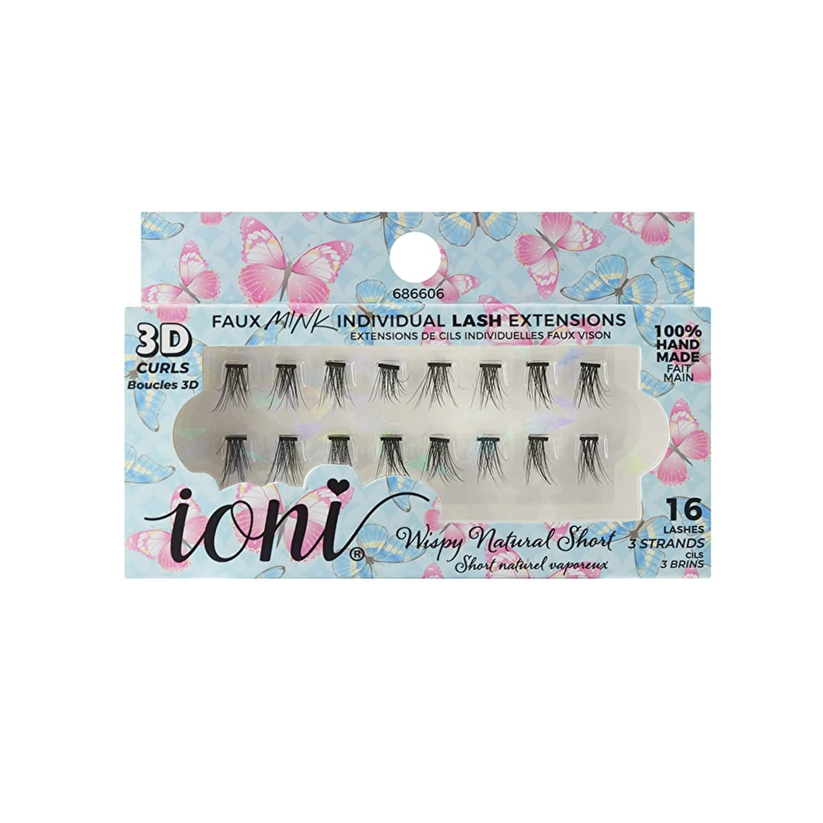 IONI 3D Takma Kirpik Parça Wispy Natural 16'lı - Gratis