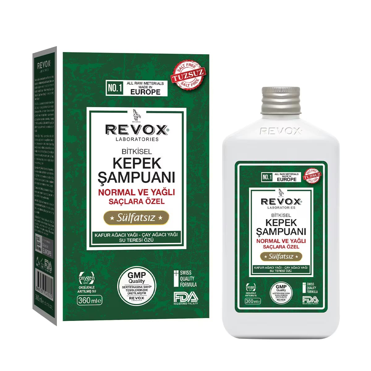 Revox Şampuan Normal ve Yağlı Saçlar Kepek 360 ml
