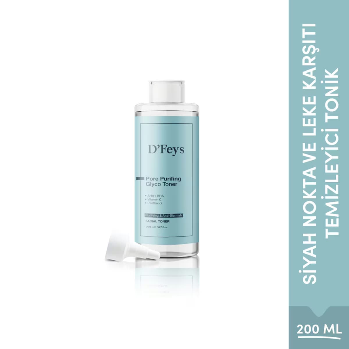 D'Feys Siyah Nokta ve Leke Karşıtı Temizleyici Tonik 200 ml