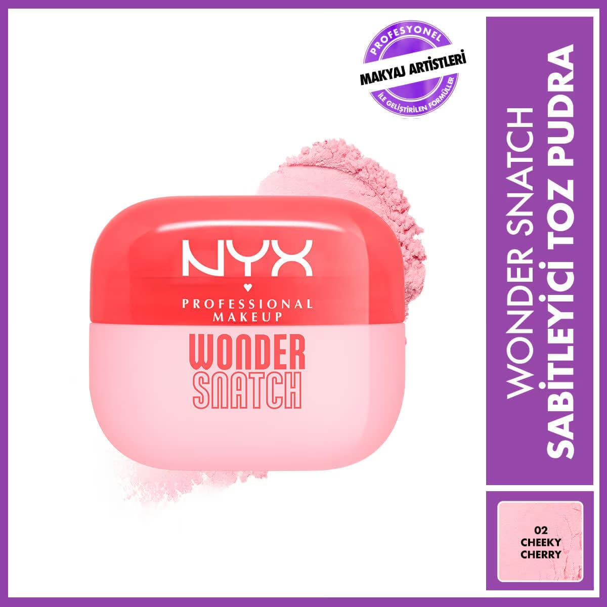 Nyx Professional Makeup Wonder Snatch Sabitleyici Pudra Cheeky Cherry