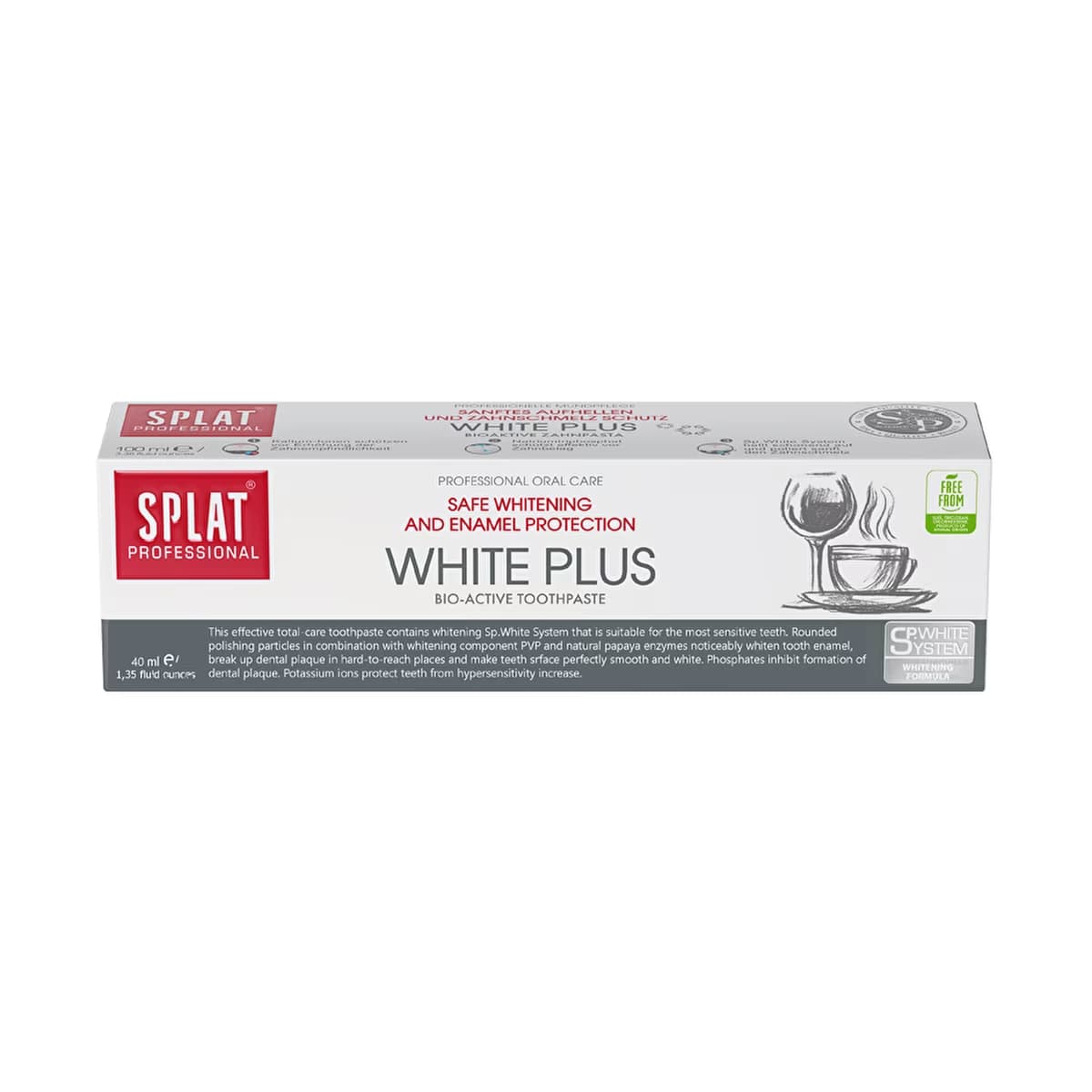 Splat Profesyonel White Plus Diş Macunu 40 ml - Gratis