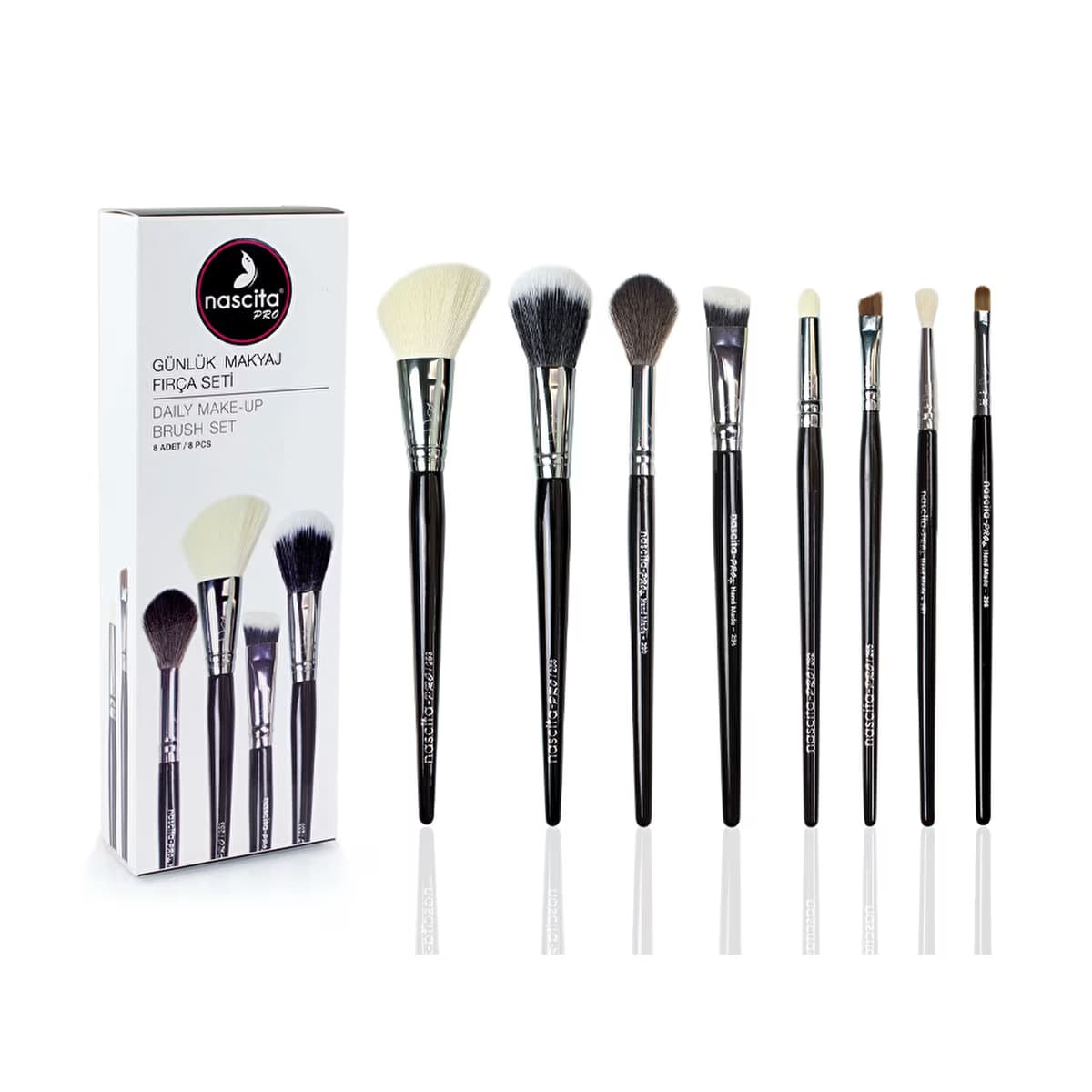 Nascita Pro Günlük Makyaj Fırça Seti 8’li NASBRUSHSET52 - Gratis