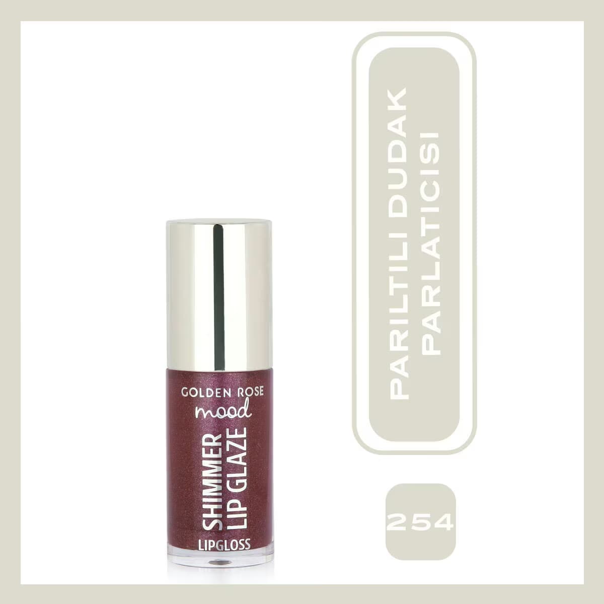 Golden Rose Mood Shimmer Dudak Parlatıcısı No: 254 Berry Spark